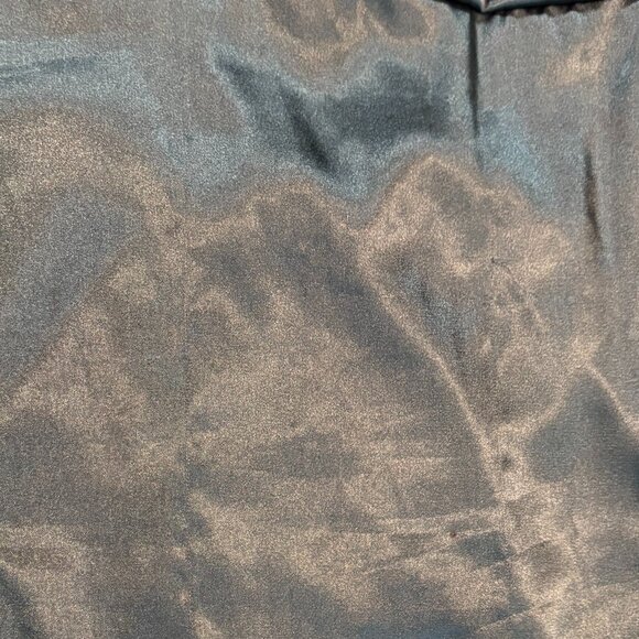 Women's Green Mini Dress, Puff Sleeves, Bow Back, Medium - Picture 5 of 6